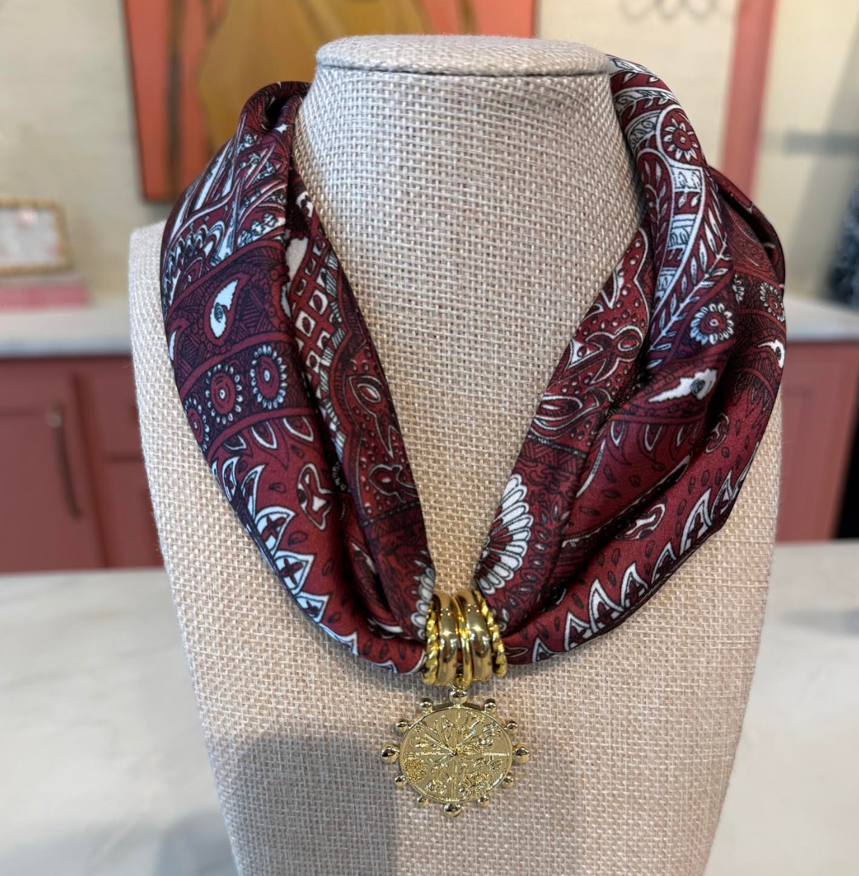 Carolina Game Day Scarf Necklaces