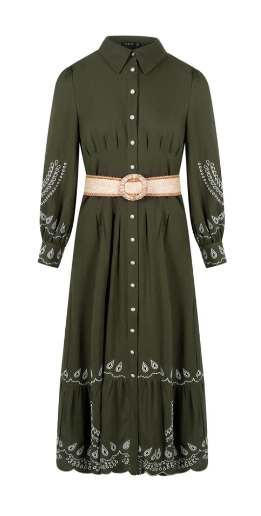 Taneya Embroidered Long Dress