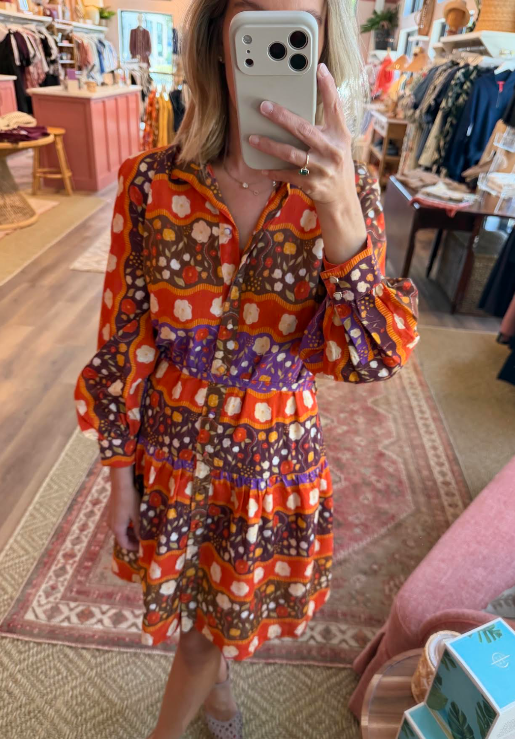 Lexie Dress - Red Earth