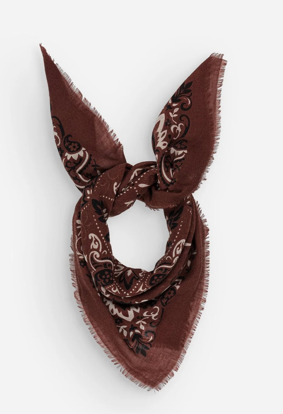 Shawl Bandana Scarf- Wool and Cashmere