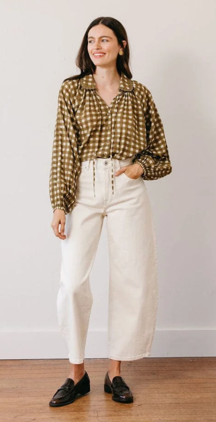Painted Gingham Willa Top