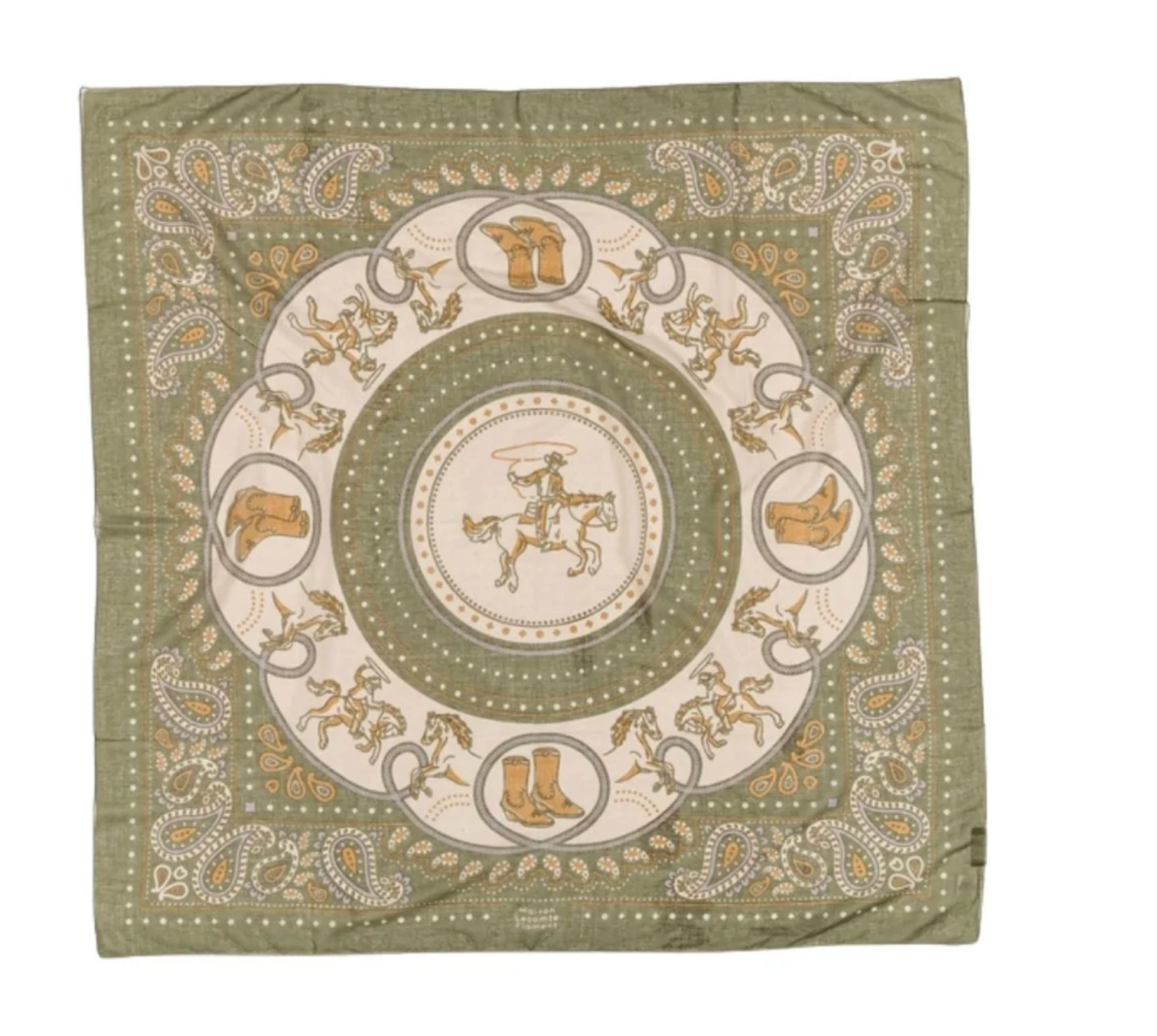 Scarf Rodeo Kaki Cotton