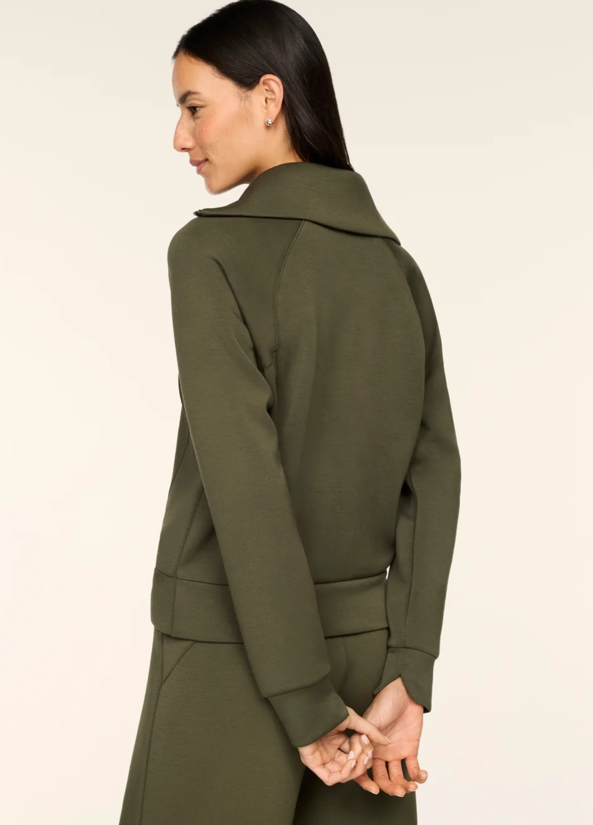 Spanx Half Zip Monstera