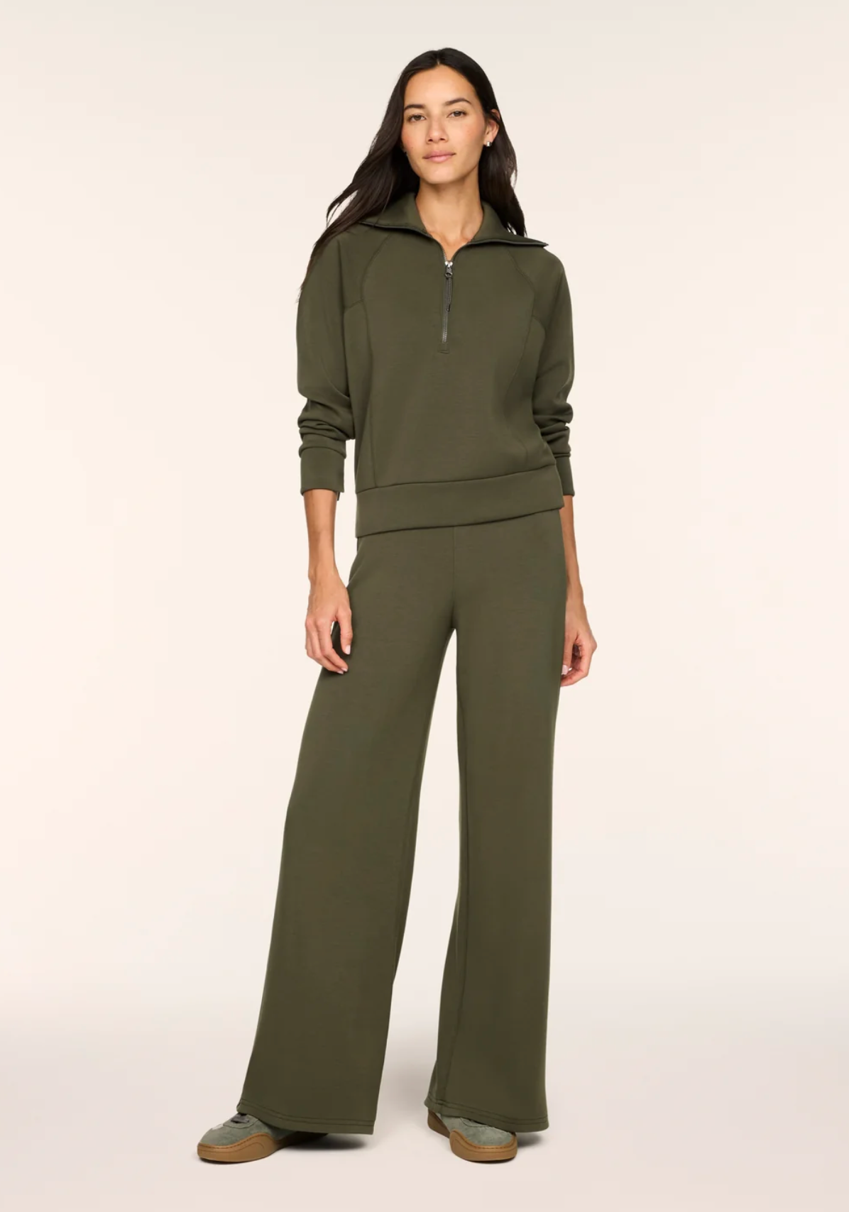 Spanx Half Zip Monstera