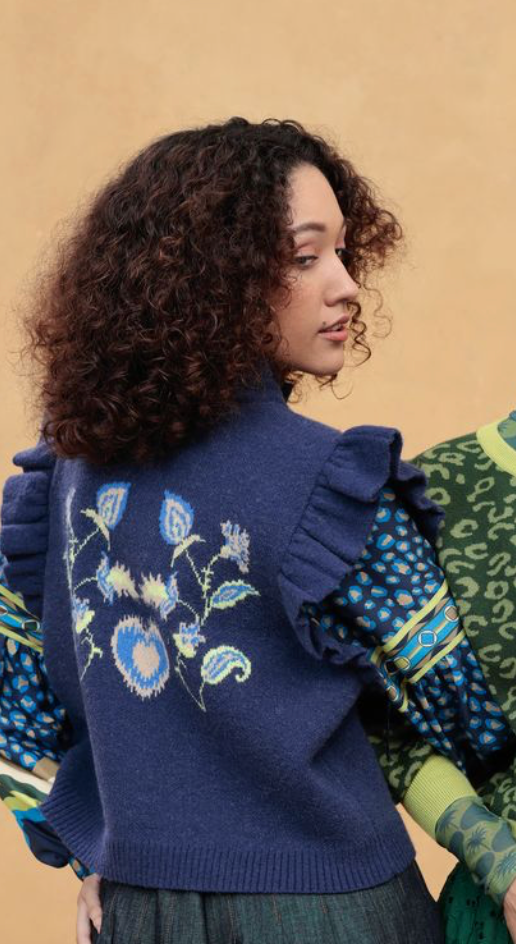 Navy Meg Cardigan
