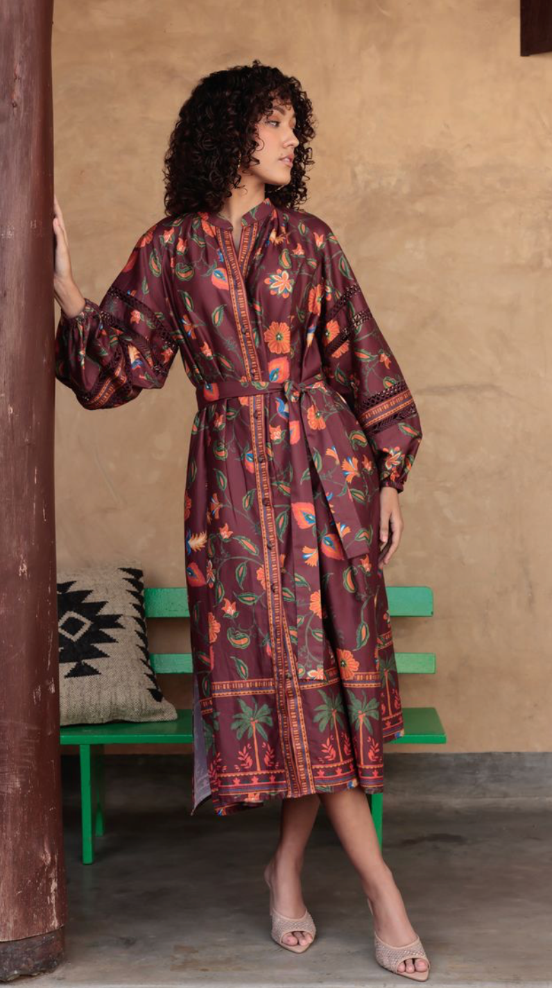 Lyla Dress - Cherry Lacquer