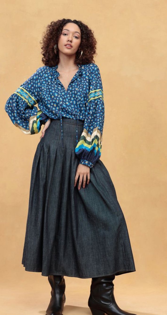 Orelia Skirt- Blue