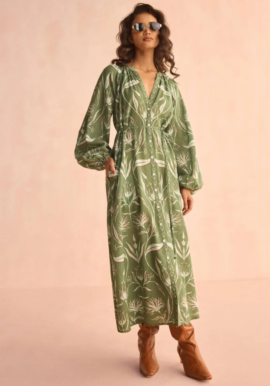Mila Midi Dress- Artichoke