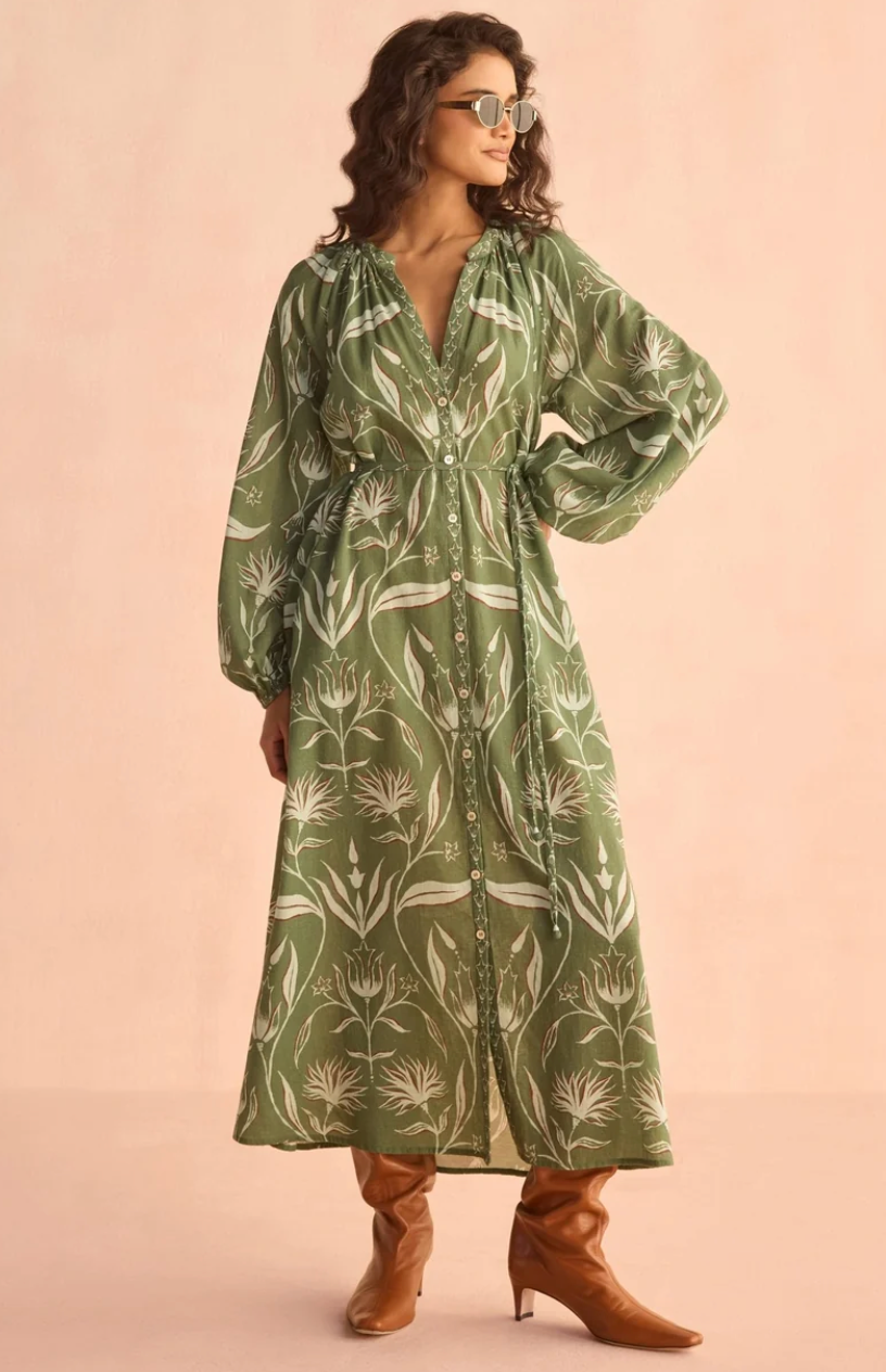 Mila Midi Dress- Artichoke