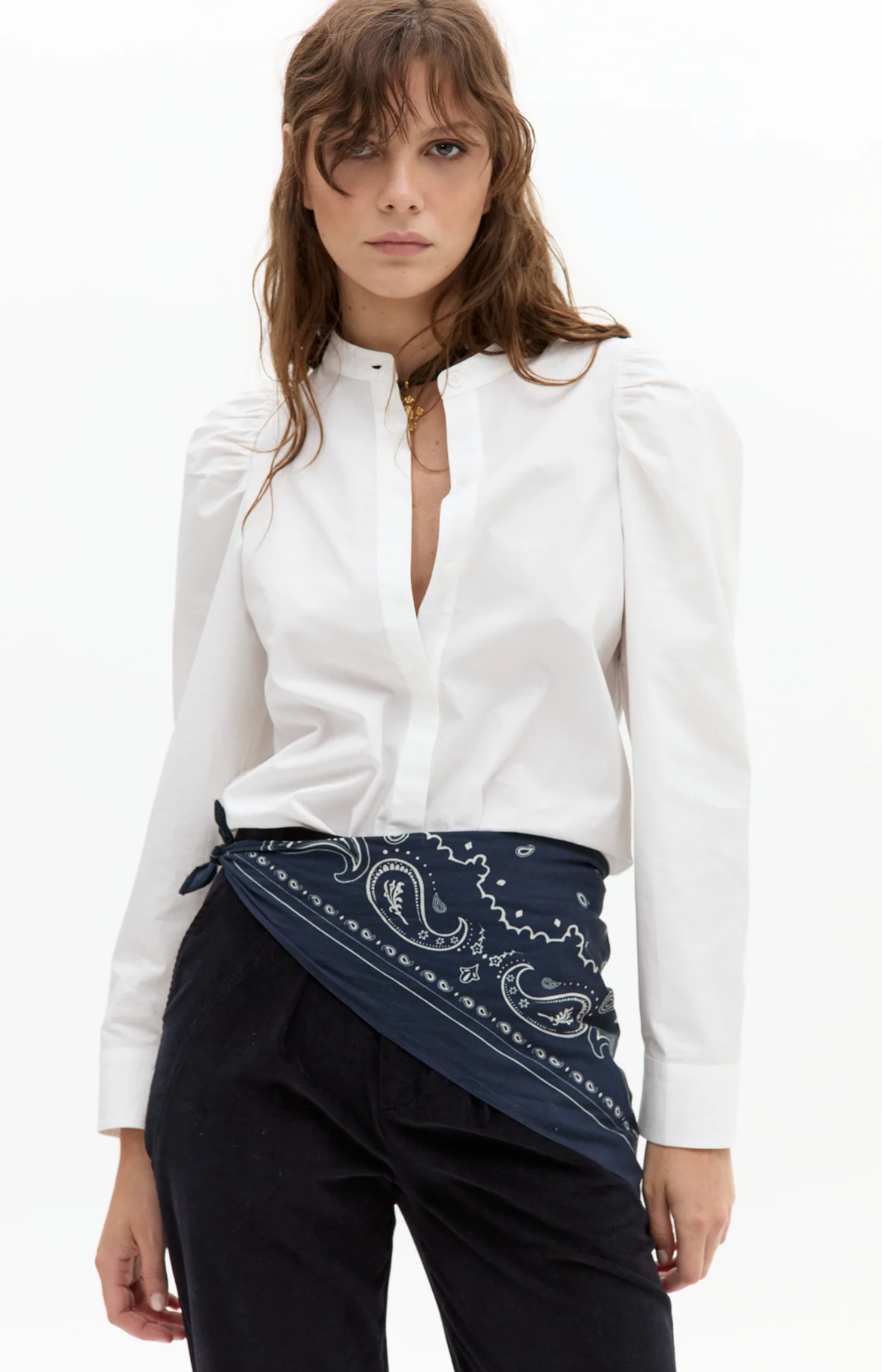 Lilum Poplin Shirt- Off White