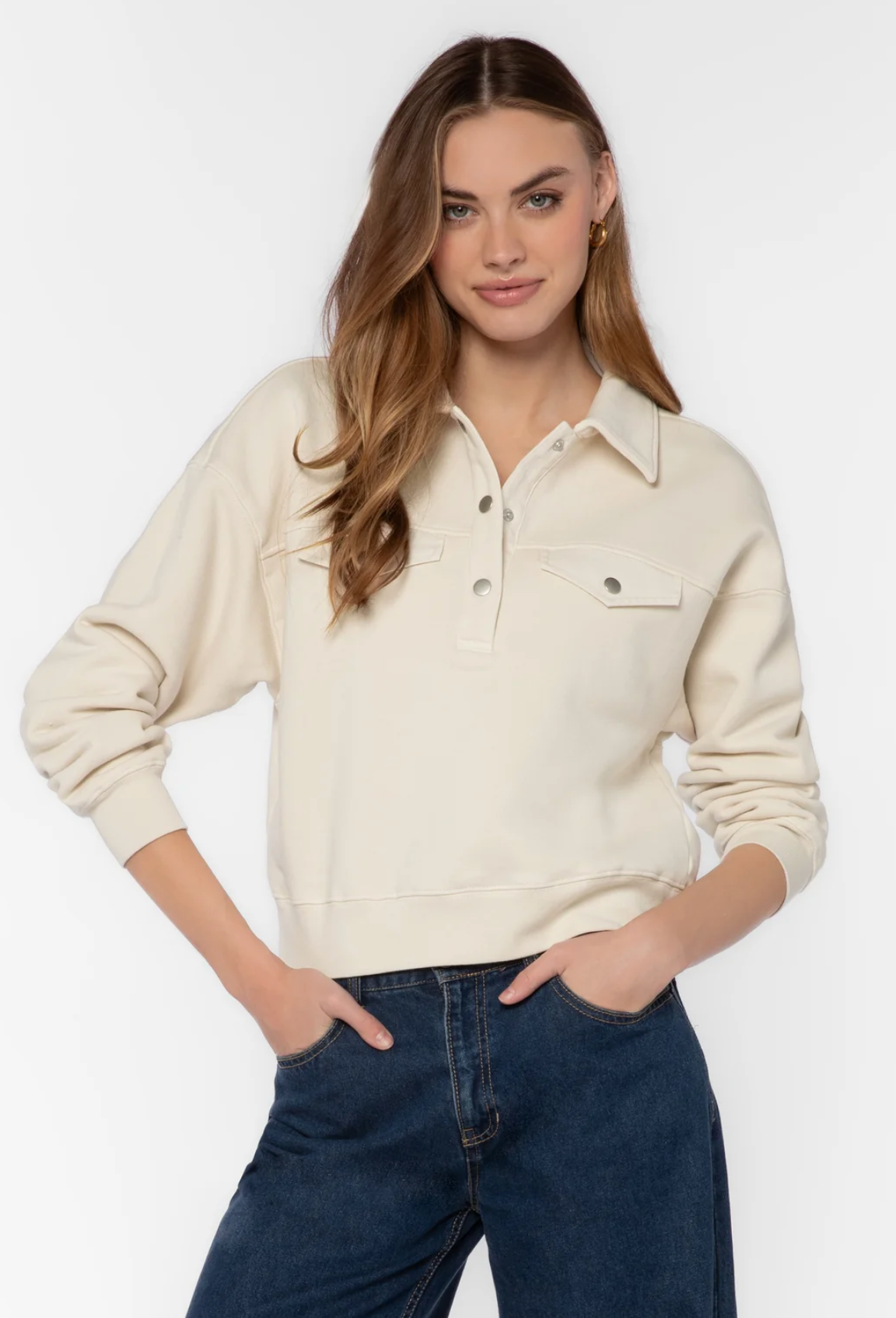Hancock Vanilla Pullover Sweatshirt