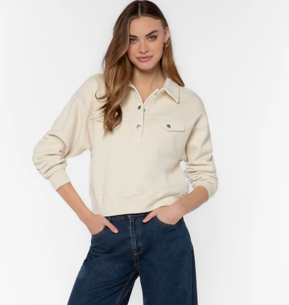 Hancock Vanilla Pullover Sweatshirt