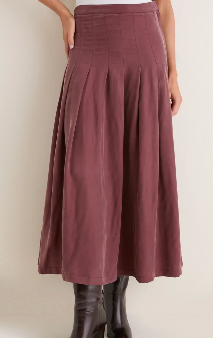Bitter Chocolate Atelier Pleated Maxi Skirt