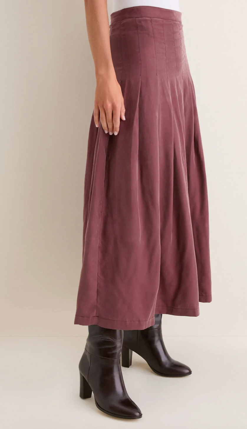 Bitter Chocolate Atelier Pleated Maxi Skirt