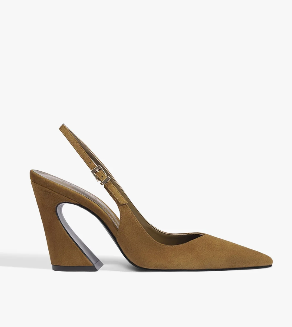 Lexi Sling Block Leather Pump