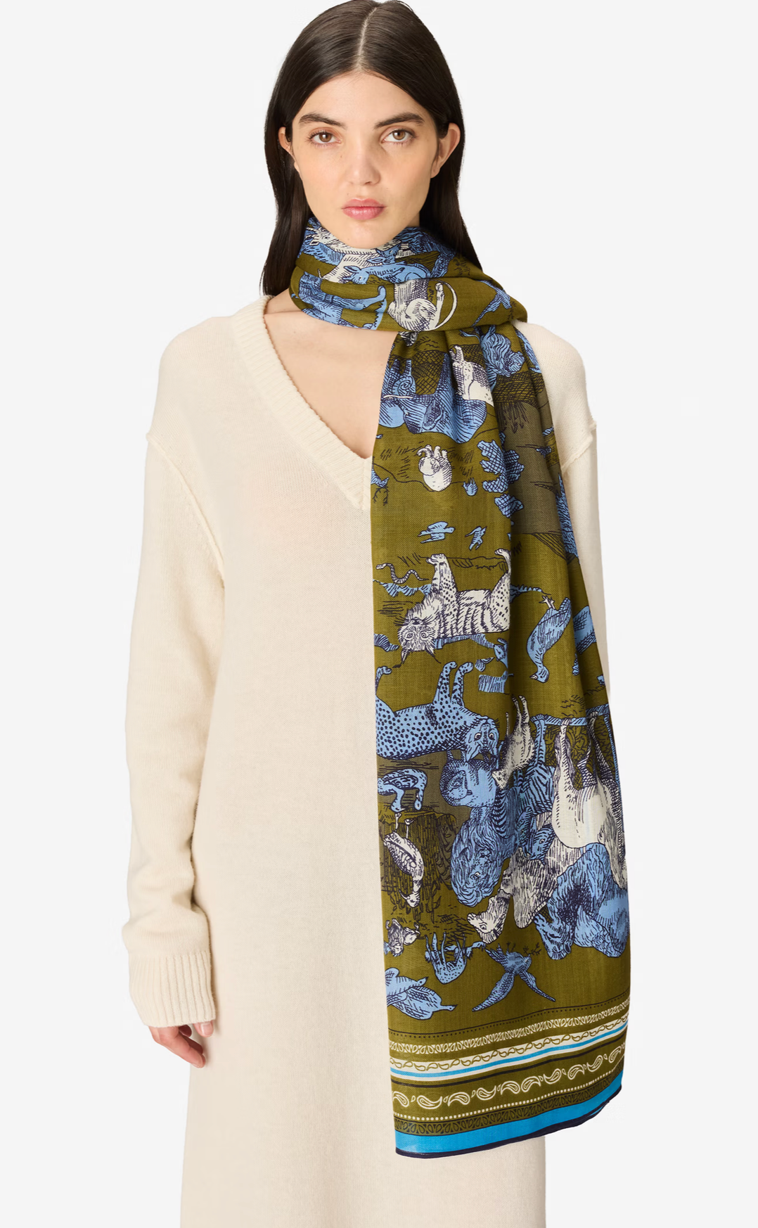 Scarf 130 - Reverie - Khaki