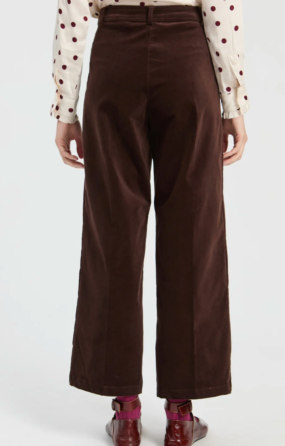 BROWN VELVET TROUSERS