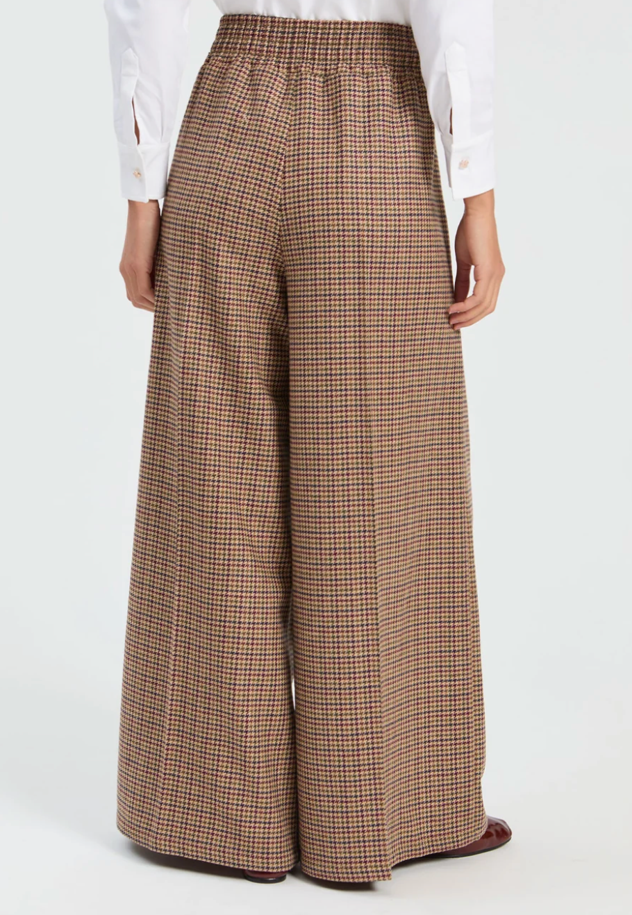 Blue and Green Plaid Trousers