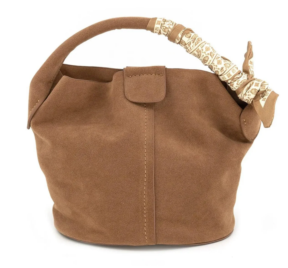 Small Suede Bucket Bag