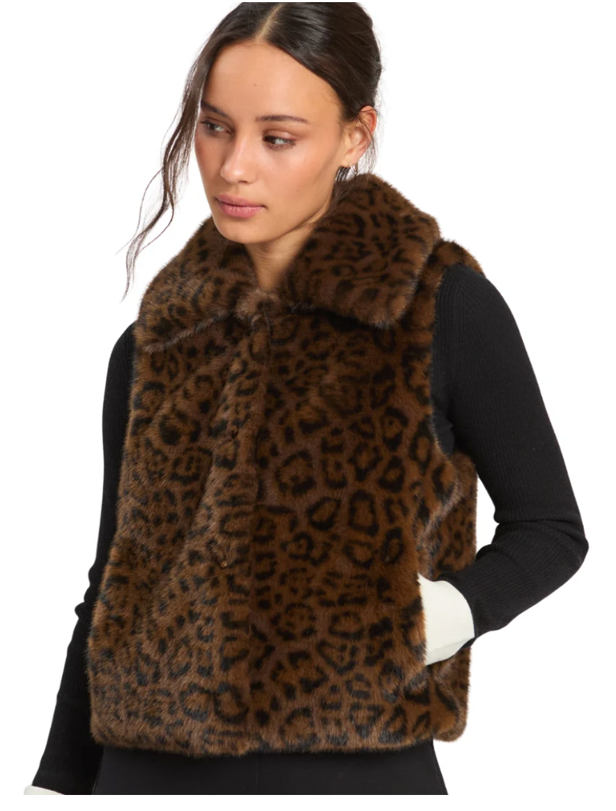 Leopard Fur Vest