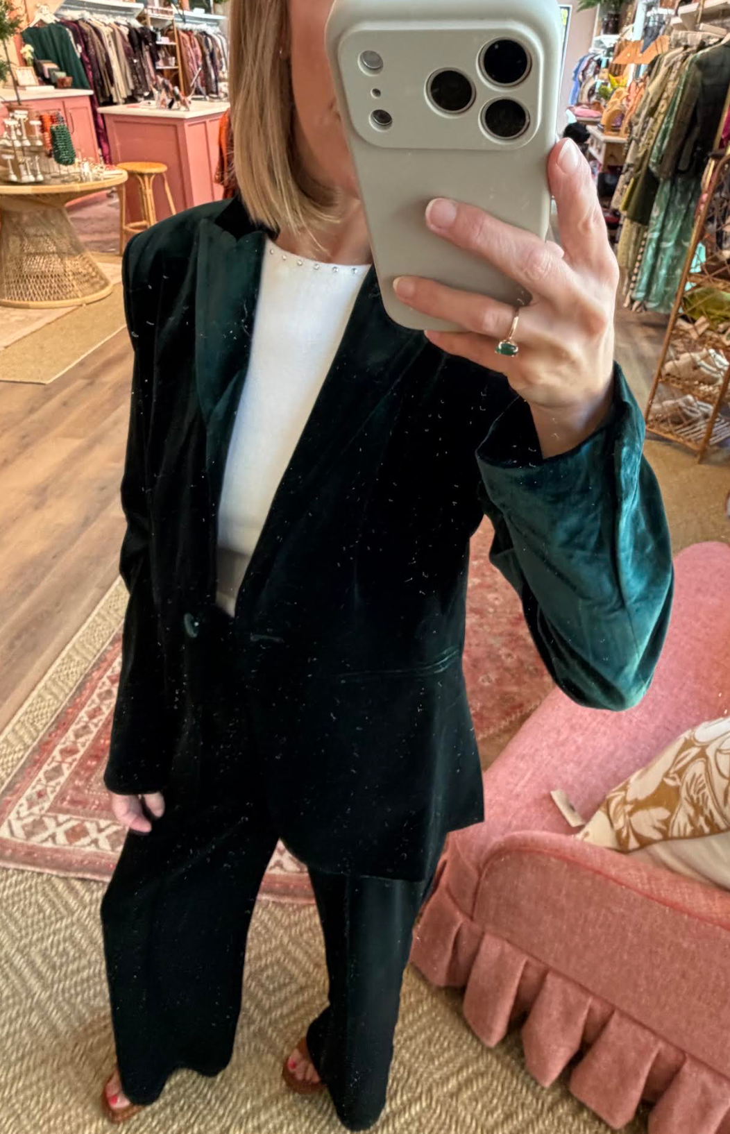 Velvet Emerald Jacket Blazer
