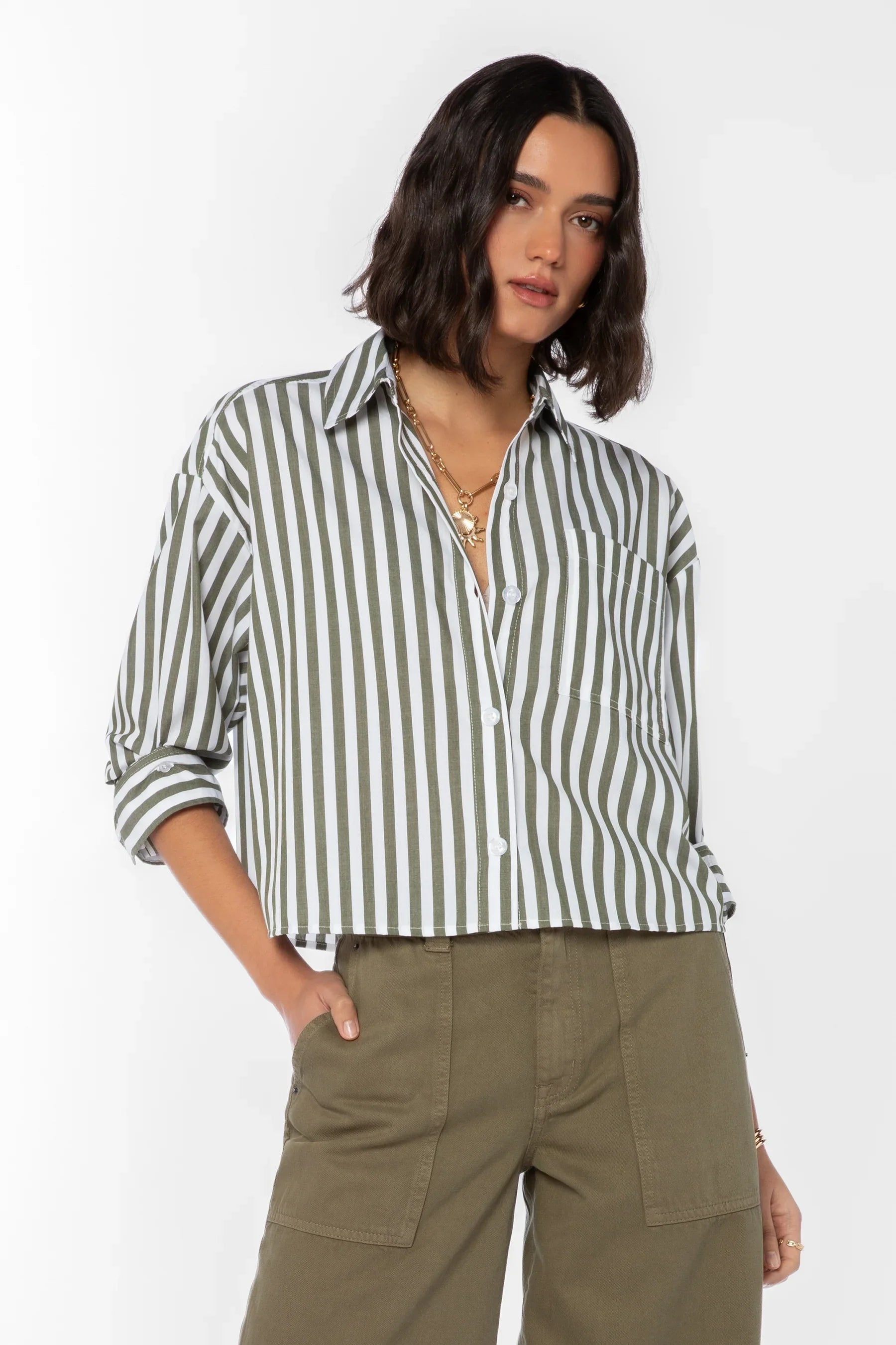 Stormi Top- Burnt Olive