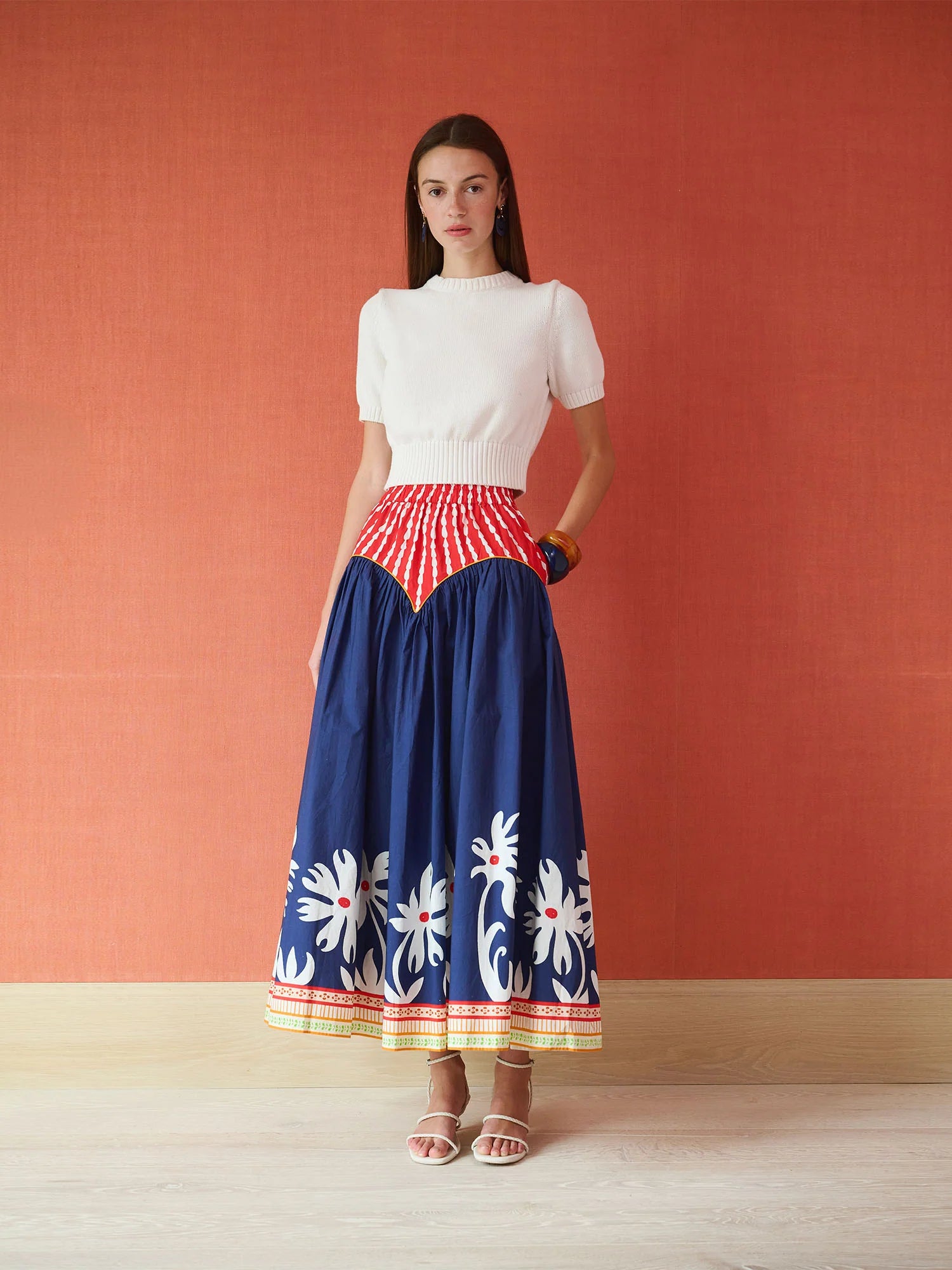 Arched Skirt- Painter's Garden