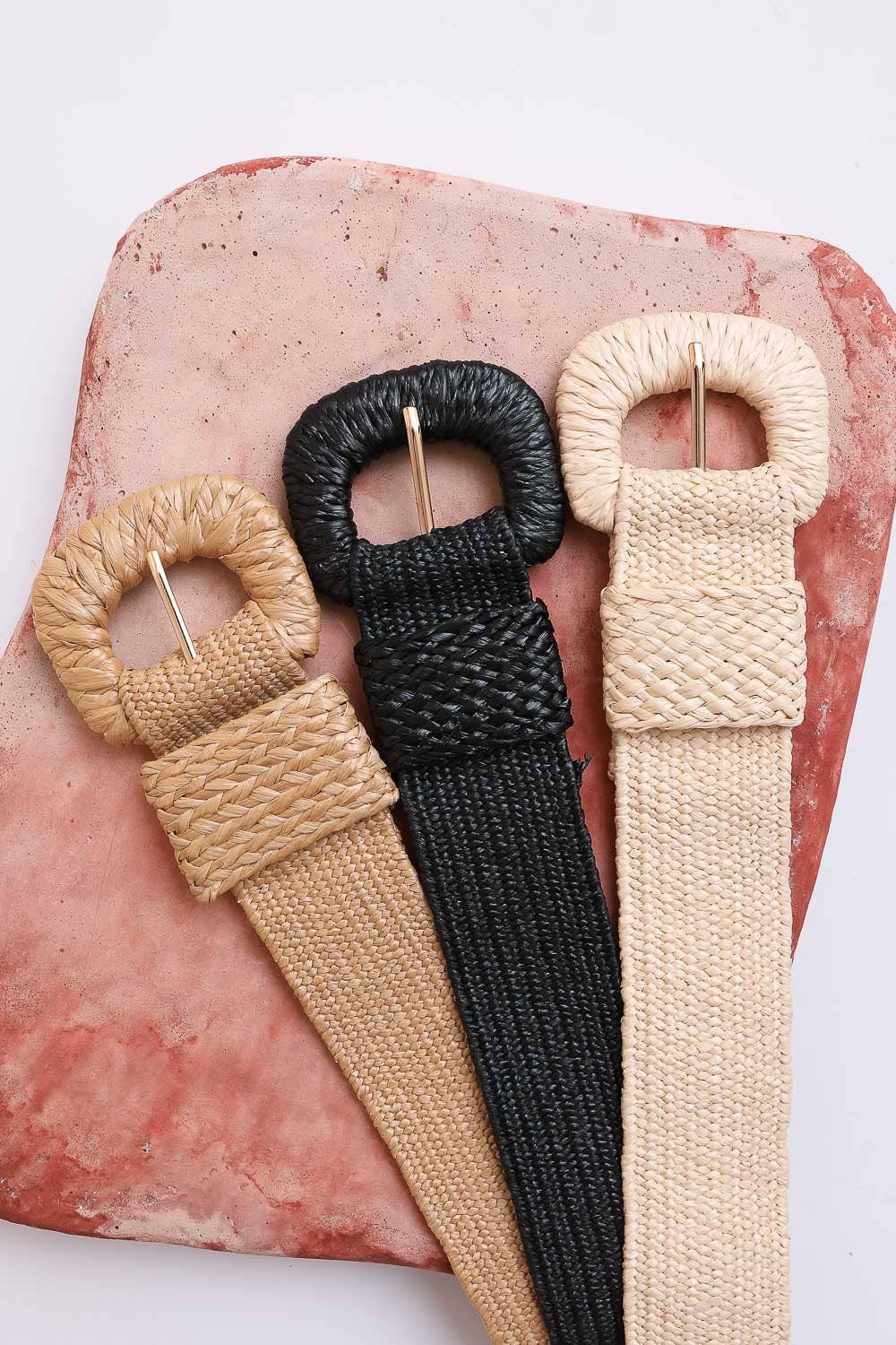 Bestseller Stretchable Raffia Belt