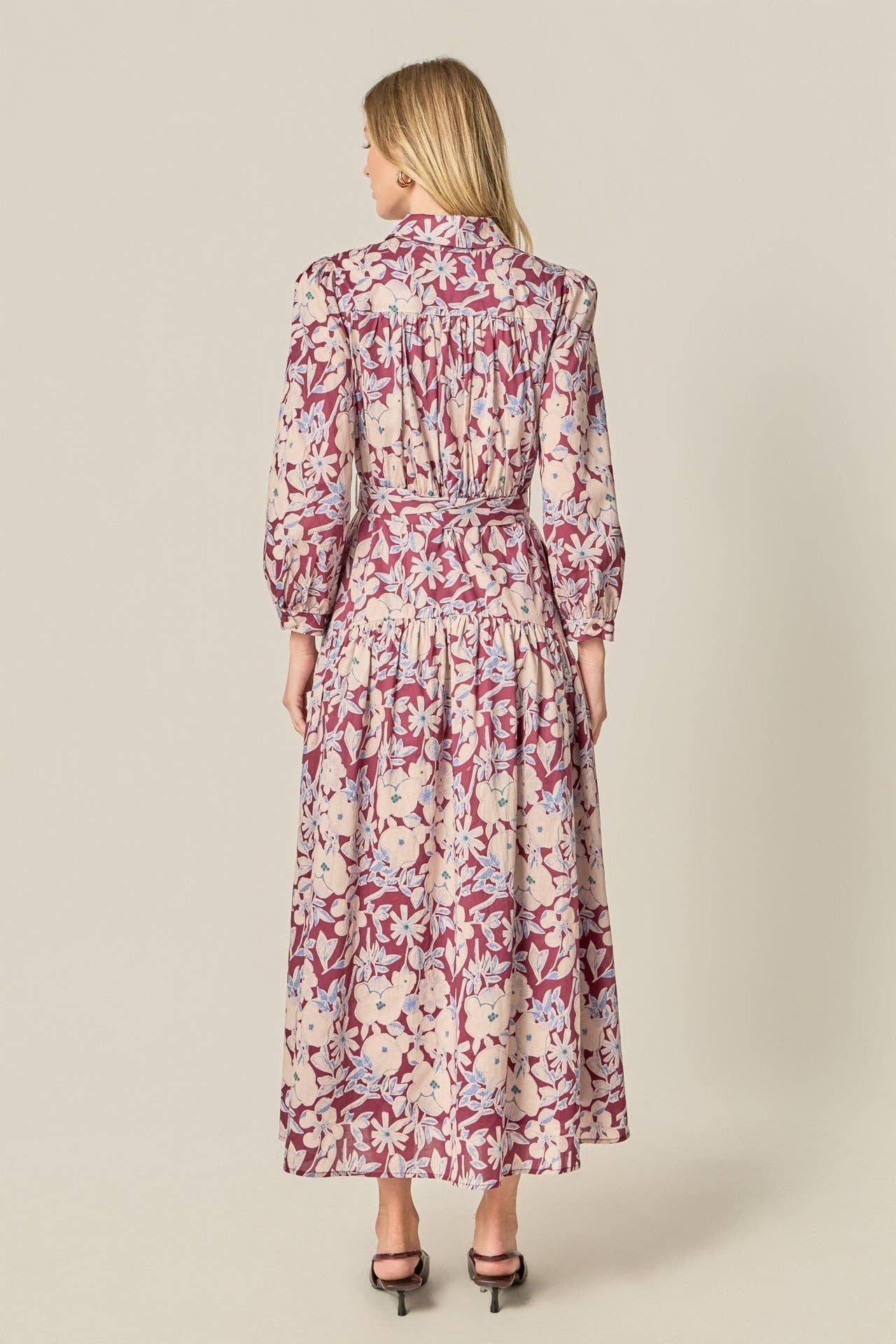 Printed Midi Dress