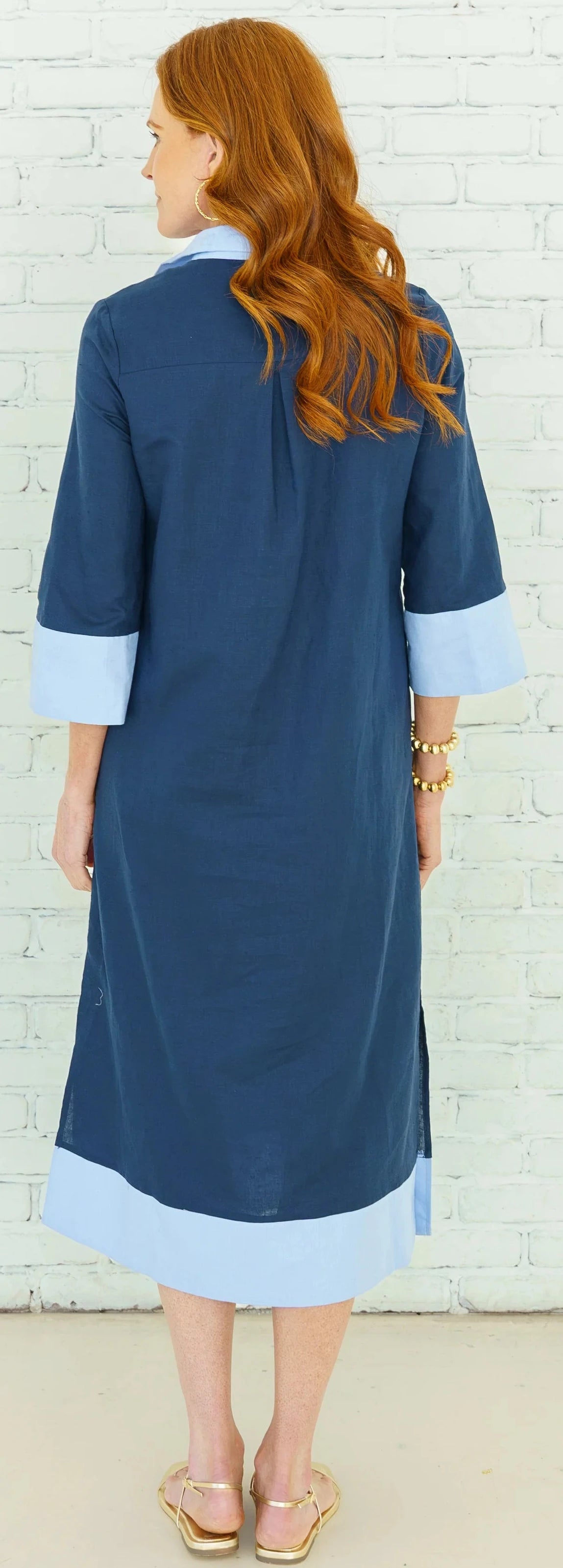 Carrie Long Dress - Navy