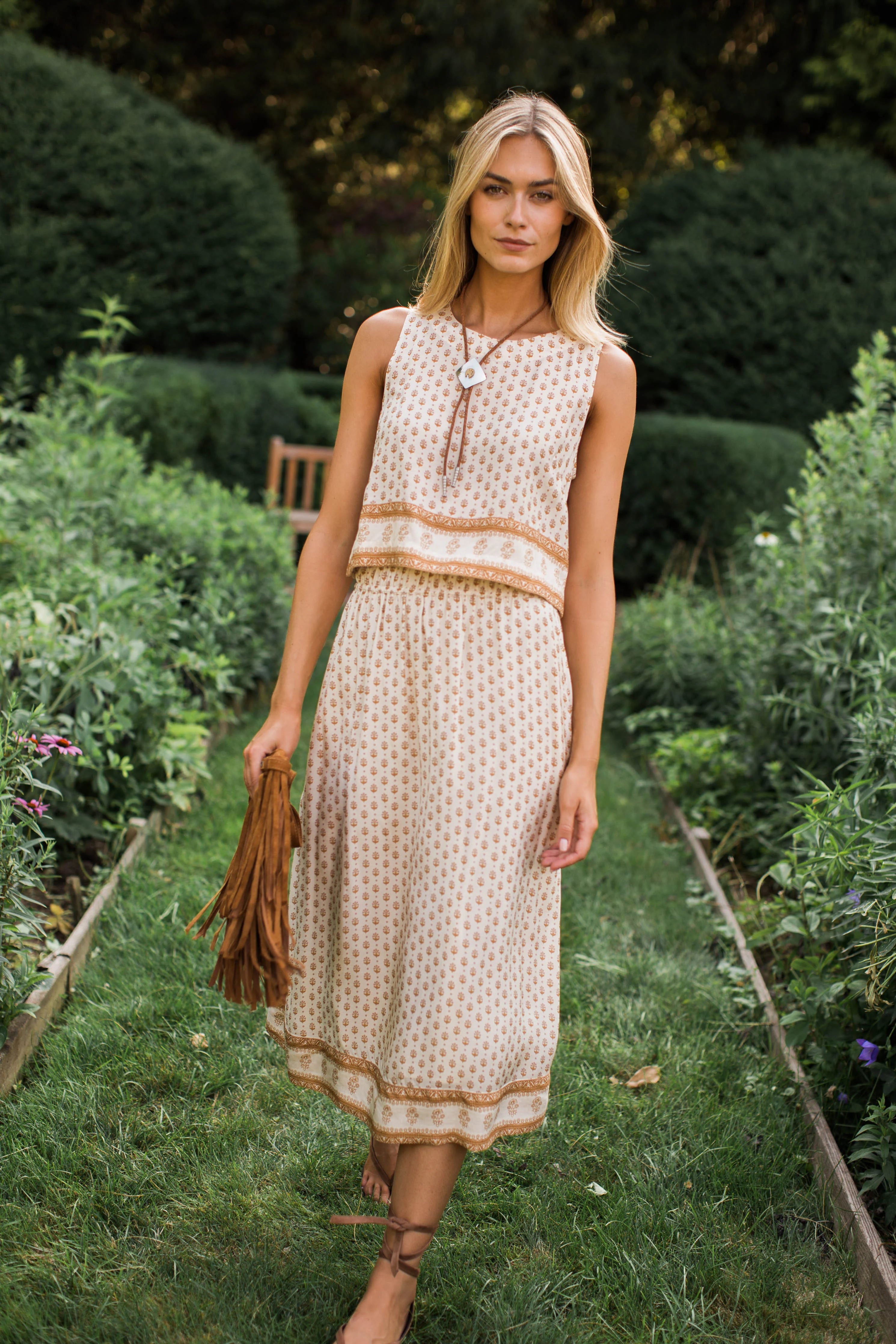Lydia Skirt- Dune Mini Petunia